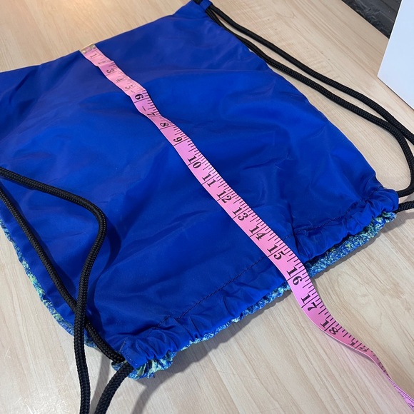 Blue Drawstring Lululemon Backpack - Picture 6 of 6